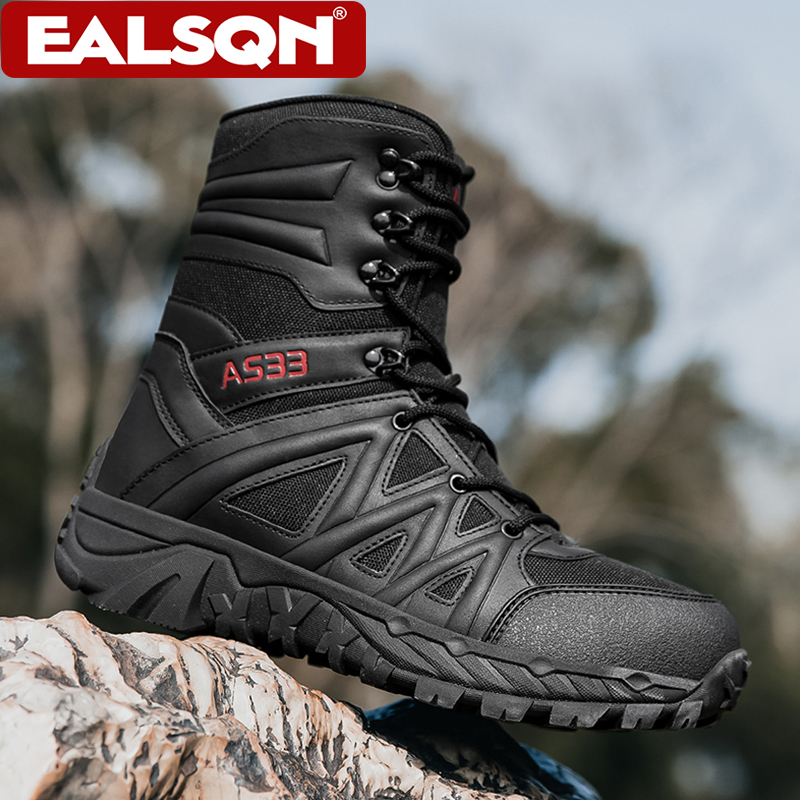 Hunting Outdoor Wear - Herren-High-Top-Outdoor-Stiefel, rutschfeste Kletter-, Berg-, Offroad- und