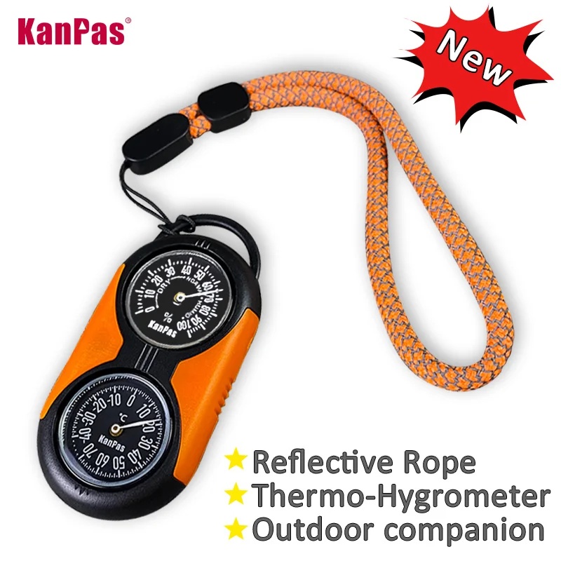 Hunting Outdoor Thermometer - KANPAS Thermometer-Kompass-Set / Hochwertiges Thermohygrometer-Set /