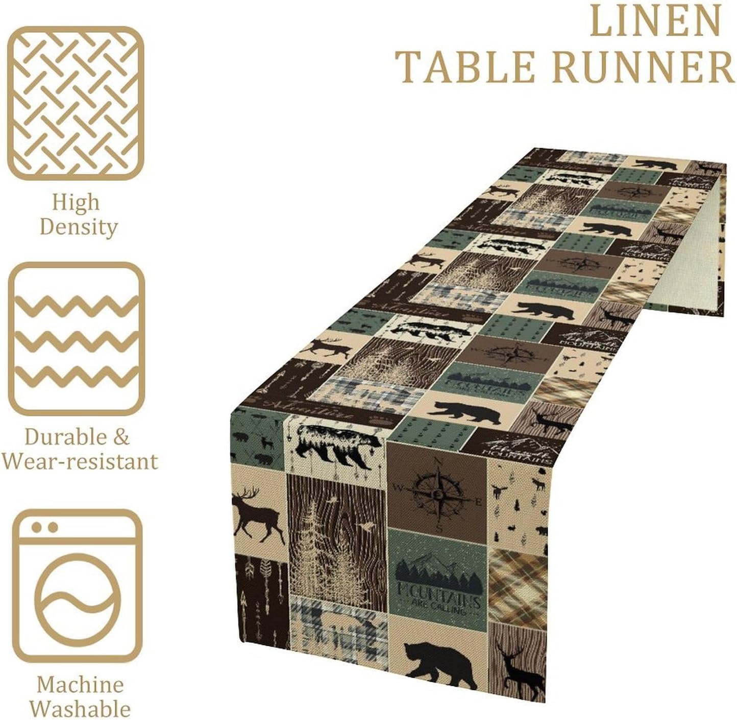 Rustikaler Farmhaus-Tischläufe – Outdoor Hunting Table Bewertung und Preis